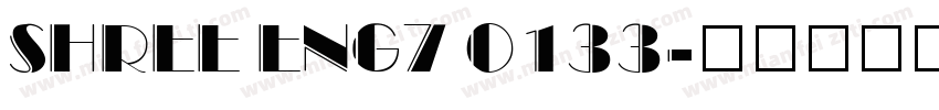 SHREE ENG7 0133字体转换